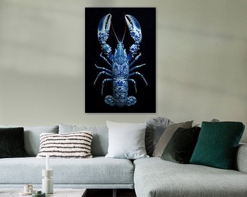 Delfts blauwe lobster van Richards Fine Art