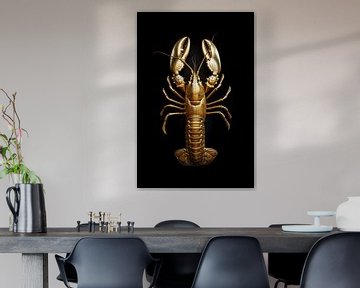 Gouden lobster van Richard Rijsdijk