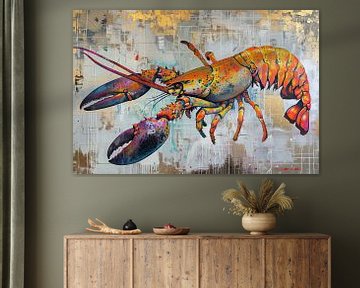 Peindre un homard coloré sur Kunst Kriebels