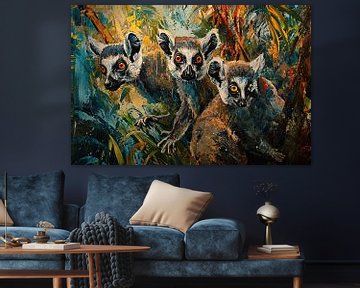 Schilderij Maki Jungle van Kunst Kriebels