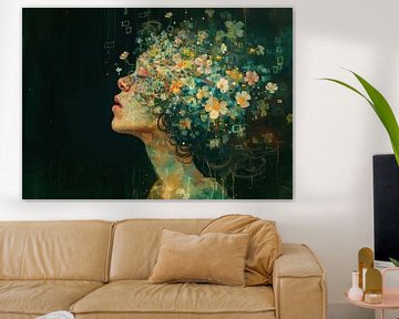 Vrouw Bloemen van Kunst Kriebels