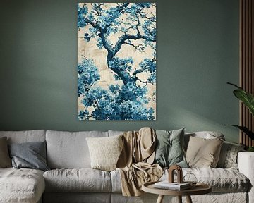 Bleu Tint Blossom | Bleu Blossom sur Art Merveilleux