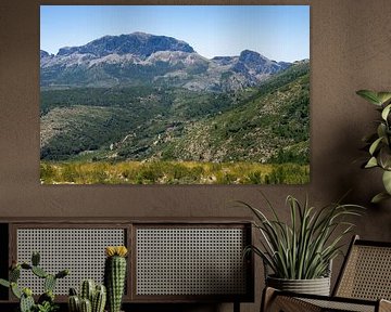 Grüne Berglandschaft, Sierra de Bernia