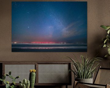 Ciel étoilé sur la mer du Nord sur Yanuschka Fotografie | Noordwijk