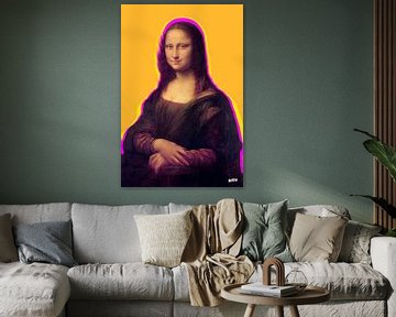 Mona Lisa popart - Leonardo da Vinci - pop kleuren van Miauw webshop