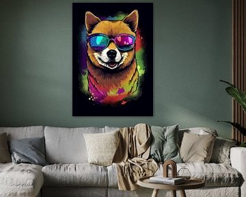 Shiba-Pop-Art von DNH Artful Living