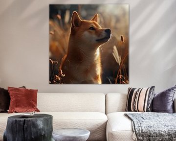 Shiba in de morgenzon van DNH Artful Living