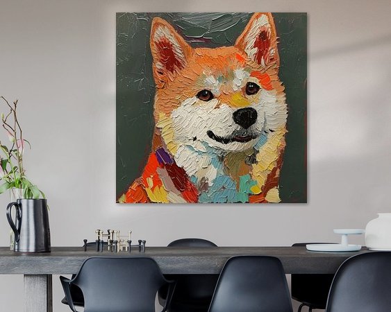 Example of the artwork in a room