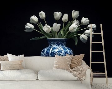 Stilleven met tulpen