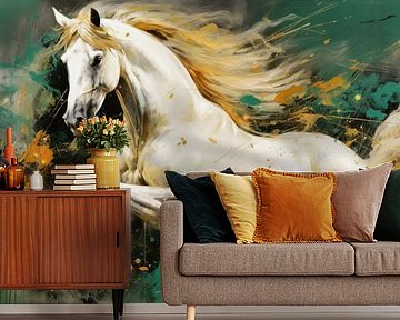 White horse by ARTemberaubend