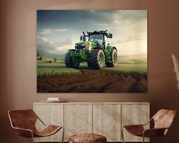 Tracteur sur PixelPrestige