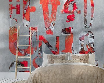 Unique - Buchstaben in Orange und Grau von Western Exposure