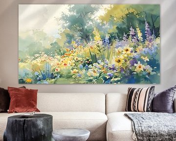 aquarel van bloemen van PixelPrestige