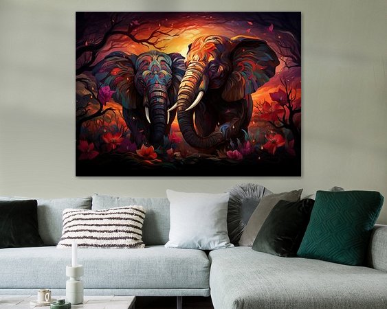 Example of the artwork in a room