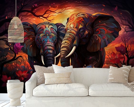 Example of the artwork in a room