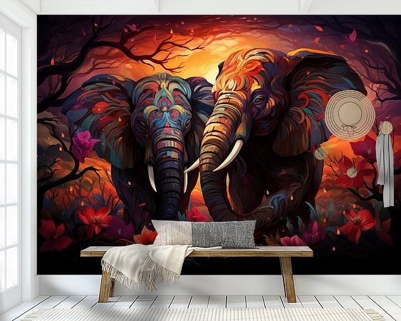 Example of the artwork in a room