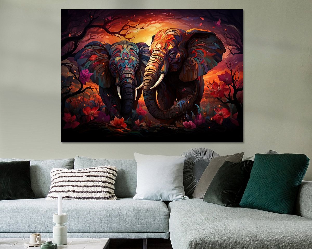 Example of the artwork in a room