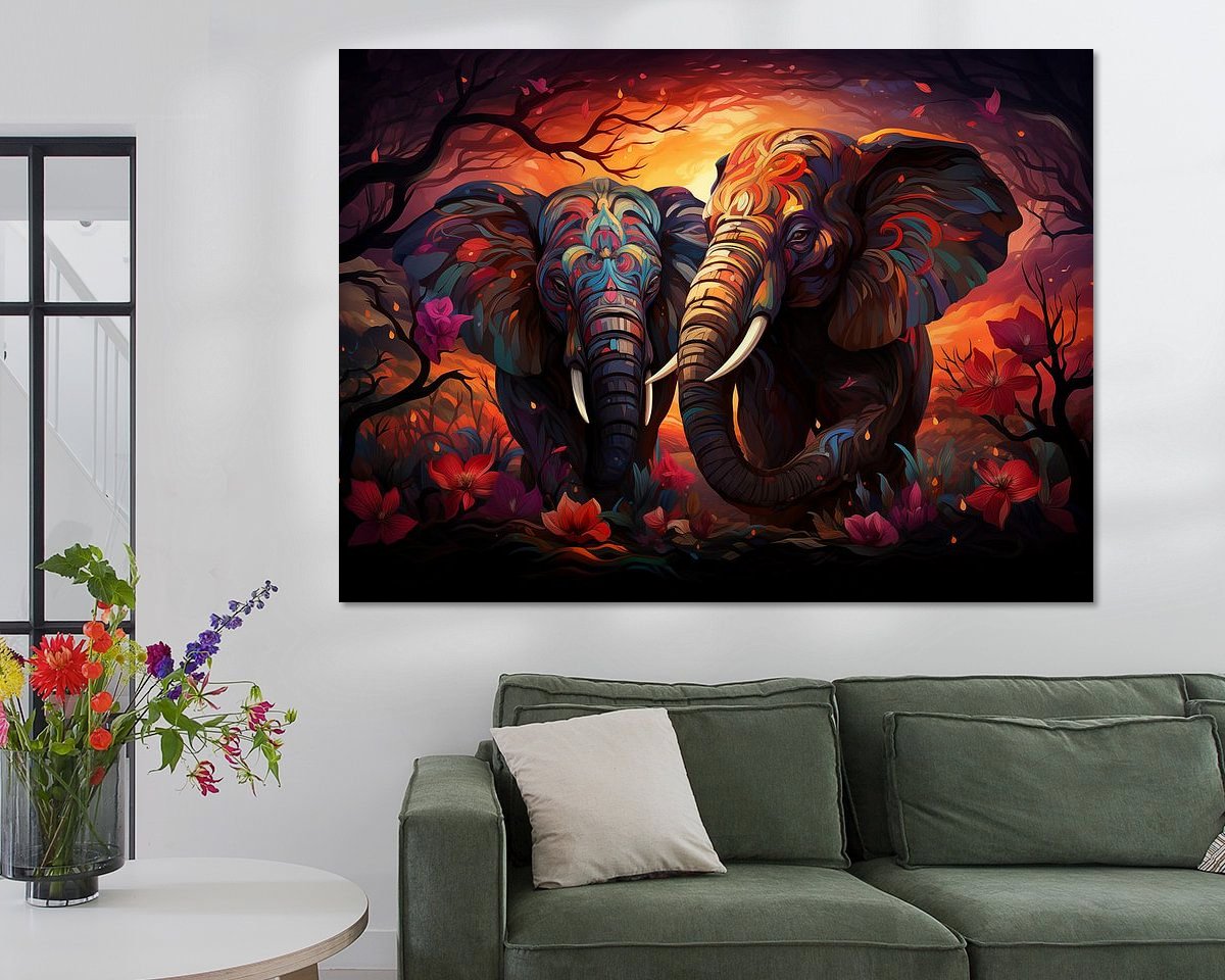 Example of the artwork in a room