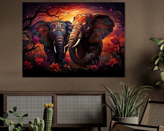 Example of the artwork in a room