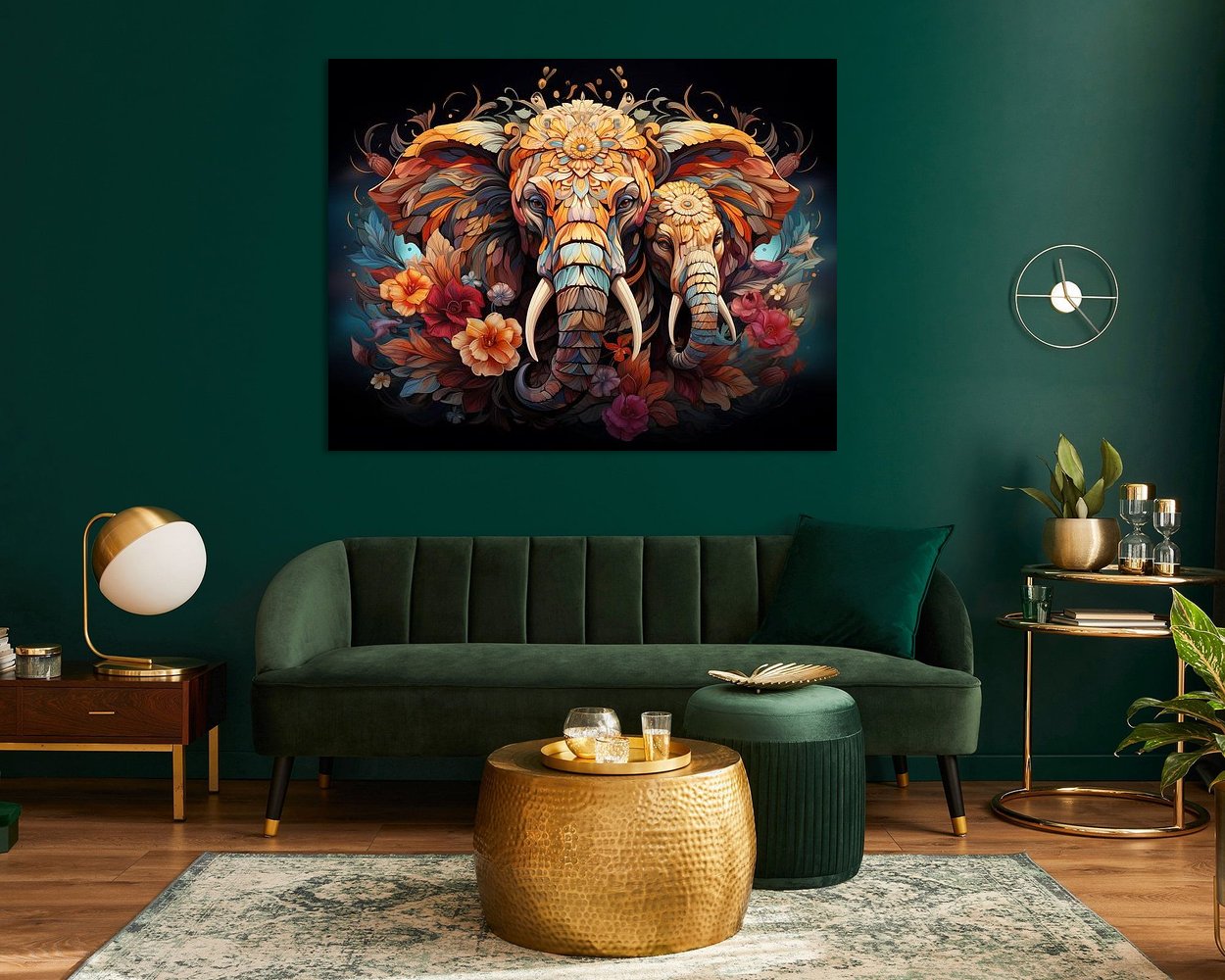 Example of the artwork in a room