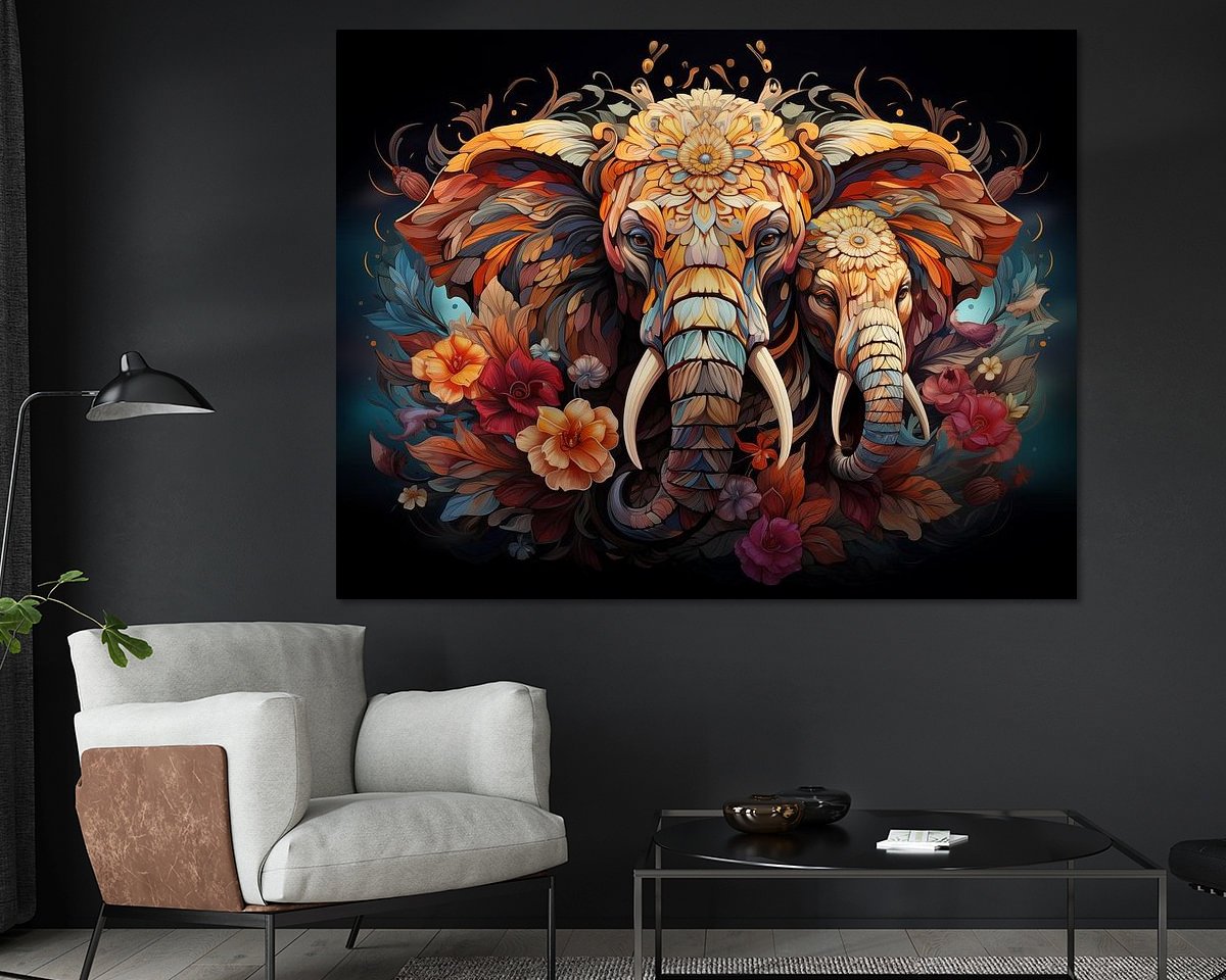 Example of the artwork in a room
