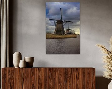 Hollandse Glorie: Kinderdijk's Iconische Molenline-up van Martijn de Waal