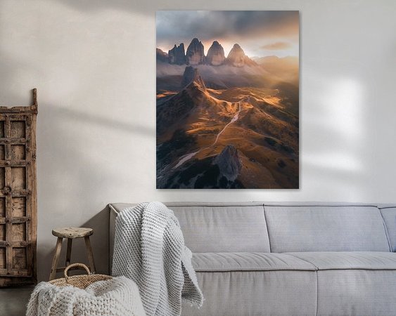 Example of the artwork in a room
