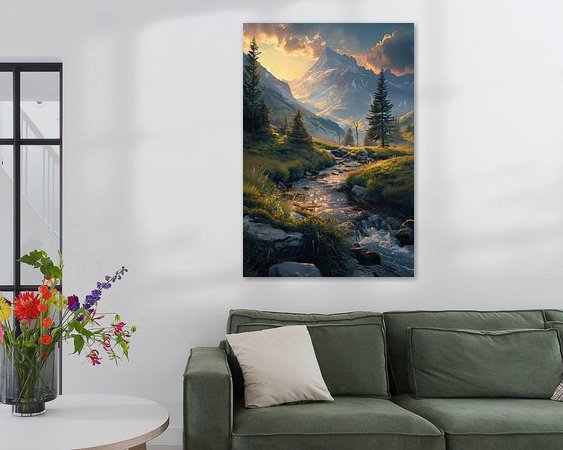 Example of the artwork in a room