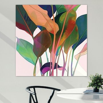 Kleurenspel van Gestileerde Botanica