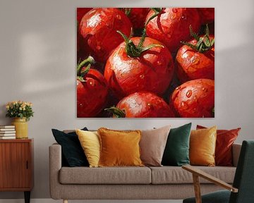 Tomaten malen von Blikvanger Schilderijen