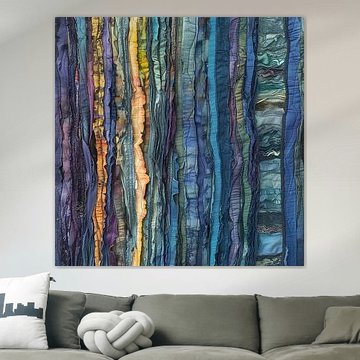 Peinture textile abstraite : explorer la structure et la texture