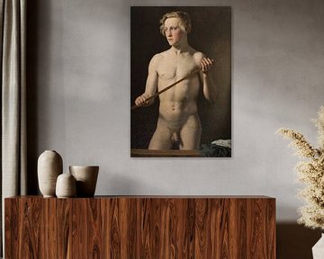 Christopher Wilhelm Eckersberg, Standing male model, 1837 by Atelier Liesjes