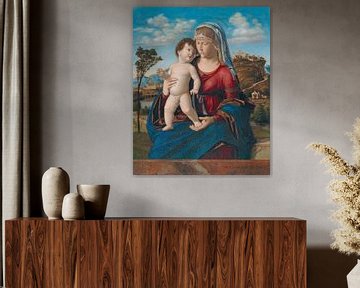 Cima da Conegliano, Madonna mit Kind in einer Landschaft, 1496-99