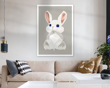 Illustration d'un lapin mignon sur Marith Buma