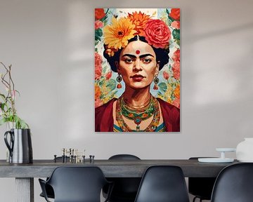 Frida en bloemen