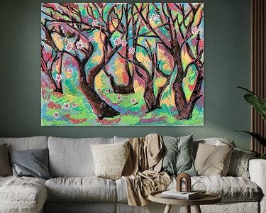 Example of the artwork in a room