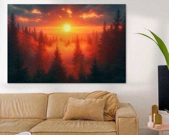 Example of the artwork in a room