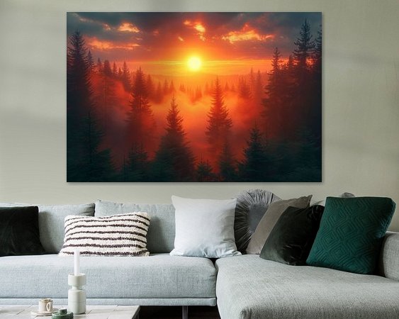 Example of the artwork in a room