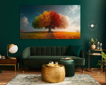 Season's Whispering Tree by Beeld Creaties Ed Steenhoek | Photography and Artificial Images