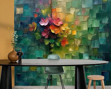 Petal Patchwork Surge van Kunst Kriebels