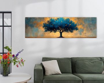 Gouden Boom Abstract | Gilded Boughs van Kunst Kriebels