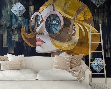 Modern Vrouwenportret | Glitter Demeanor Chic