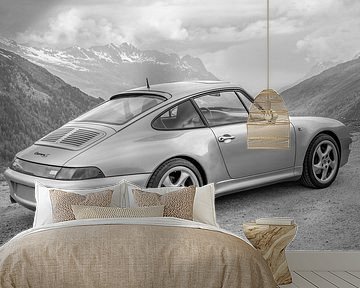 Porsche 911 sports car in the Alps by Sjoerd van der Wal Photography