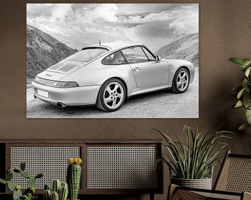 Porsche 911 sportwagen in de Alpen van Sjoerd van der Wal Fotografie