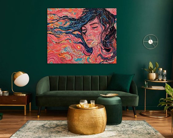 Example of the artwork in a room