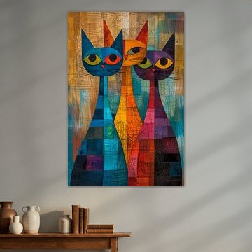 Katzenmalerei von Preet Lambon