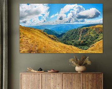 Vue des Vosges depuis le sommet du Hohneck par un beau temps. sur Sjoerd van der Wal Photographie