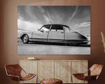 Citroën DS, limousine classique en noir et blanc sur Sjoerd van der Wal Photographie