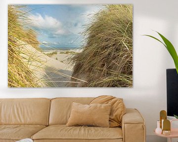 beach, sea, sun, dunes, beach grass, Ameland by M. B. fotografie
