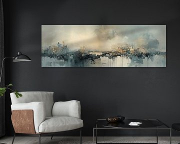 Ville abstraite | Skyline sur Tableaux ARTEO